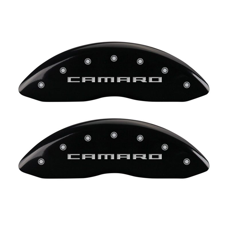 MGP 4 Caliper Covers Engraved Front Gen 5/Camaro Engraved Rear Gen 5/SS Black finish silver ch-thumbmail-2
