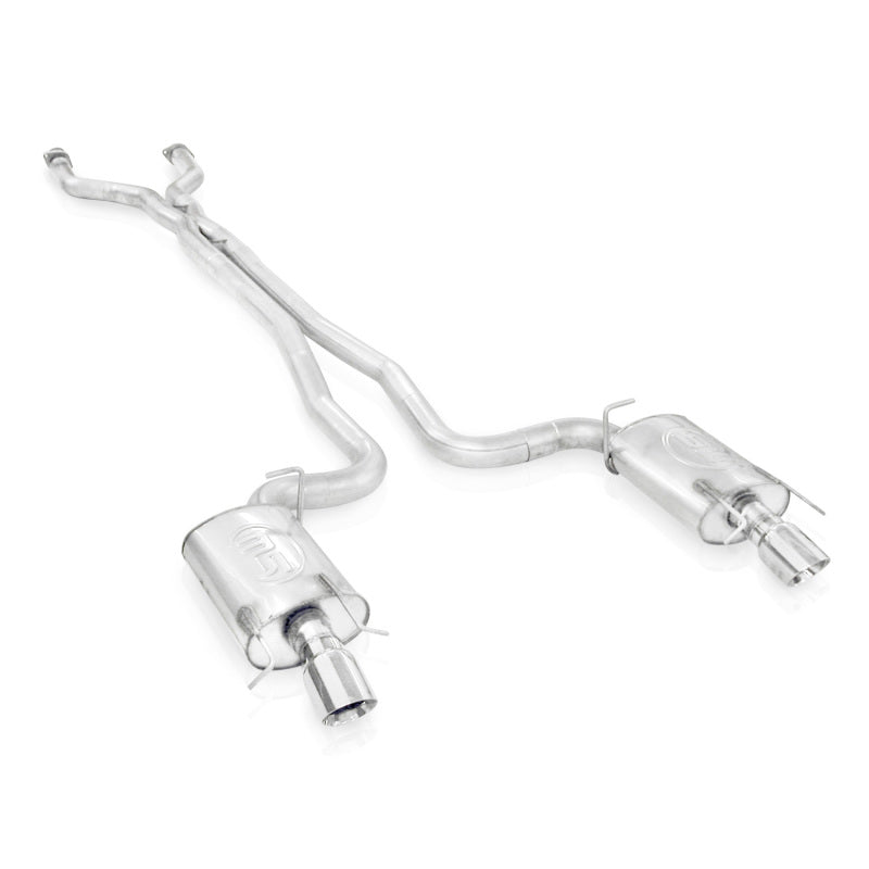 Stainless Works 2009-15 Cadillac CTS-V Sedan 3in Catback System X-Pipe Chambered Mufflers 4in Tips-thumbmail-1