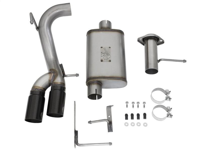 aFe Rebel Series CB 3in Middle Side Exit SS Exht w/ Black Tips 15-17 Chevy Colorado / GMC Canyon-thumbmail-4