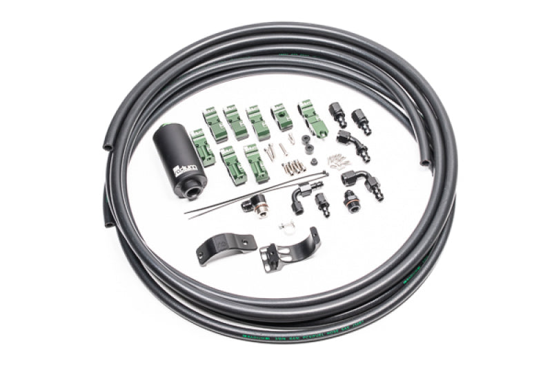 Radium Engineering Early Nissan Fuel Hanger Plumbing Kit Stainless Filter-thumbmail-1