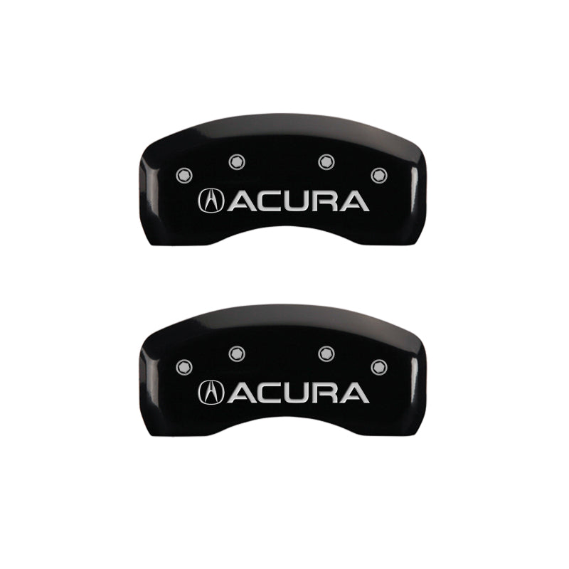 MGP 4 Caliper Covers Engraved Front & Rear Acura Black finish silver ch-thumbmail-5