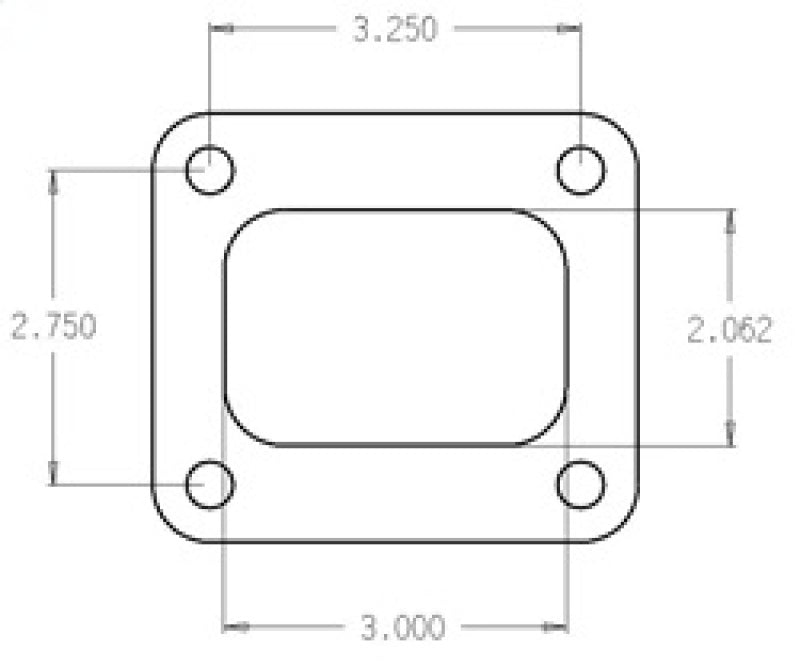 Cometic Turbo FLG T4 Garrett Exh Inlet .010in Exhaust Gasket-thumbmail-2