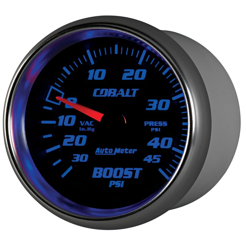 AutoMeter Gauge Vac/Boost 2-5/8in. 30Inhg-45PSI Mechanical Cobalt-thumbmail-2