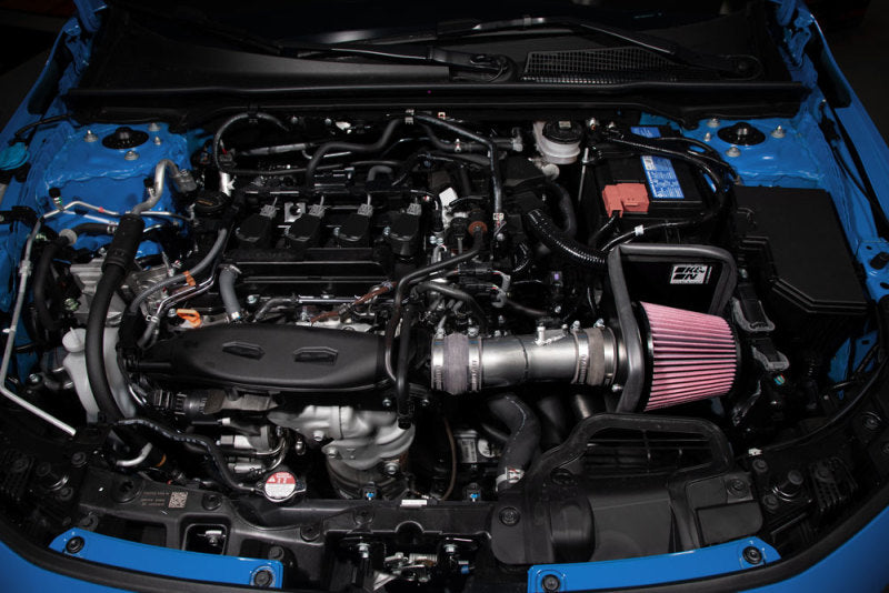 K&N 2022 Honda Civic 1.5L Turbo L4 Silver Typhoon Intake-thumbmail-2