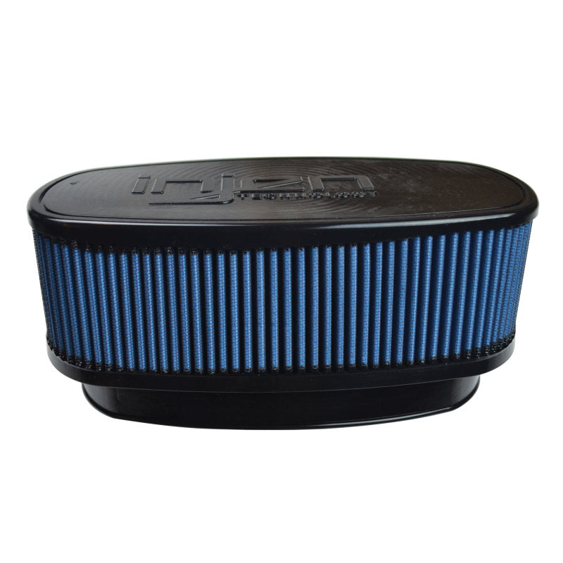 Injen NanoWeb Dry Air Filter 8.7x3.9in Oval ID / 10.4x5.6in OD / 4.2in Height / 10.1x4.7in Top-thumbmail-1