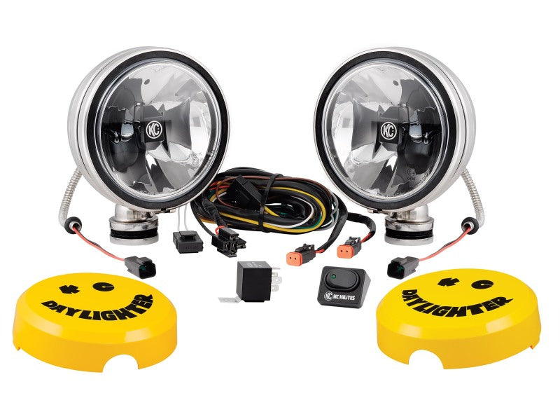 KC HiLiTES 6in. Daylighter Gravity G6 LED Lights 20w Spot Beam (Pair Pack System) - Black SS-thumbmail-2