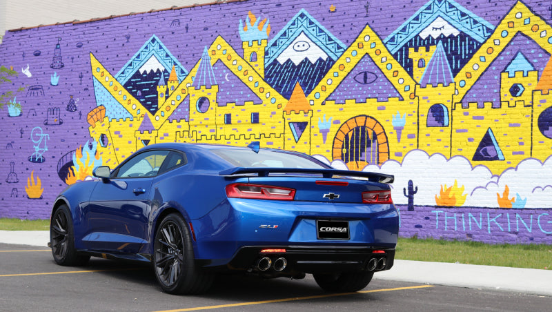 Corsa 2016 Chevrolet Camaro SS 6.2L V8 2.75in Polished Sport Axle-Back Exhaust-thumbmail-4