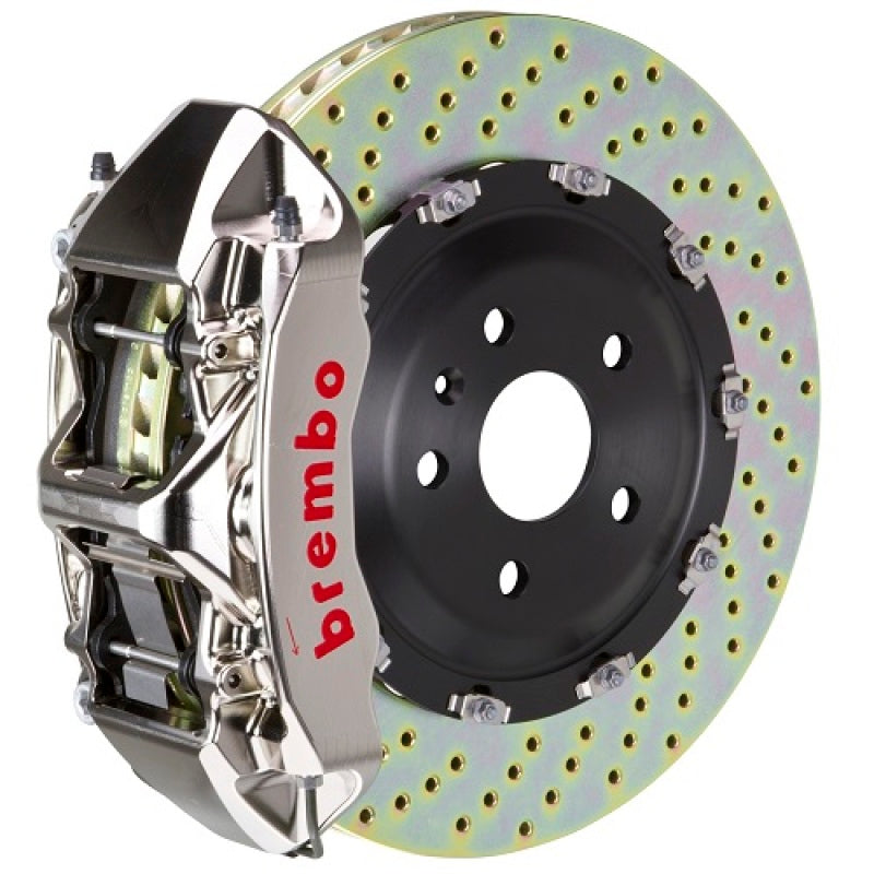Brembo 06-10 M5/06-10 M6 Front GTR BBK 6 Piston Billet 380x34 2pc Rotor Drilled- Nickel-thumbmail-1