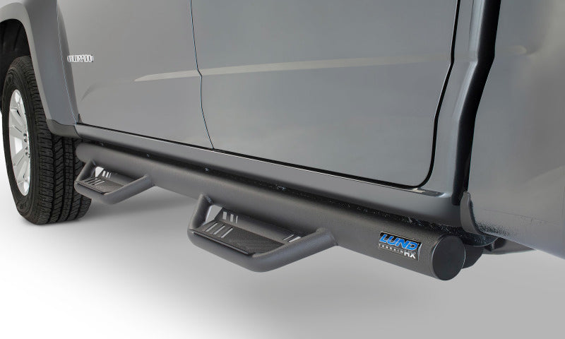 Lund 15-17 Chevy Colorado Crew Cab Terrain HX Step Nerf Bars - Black-thumbmail-1