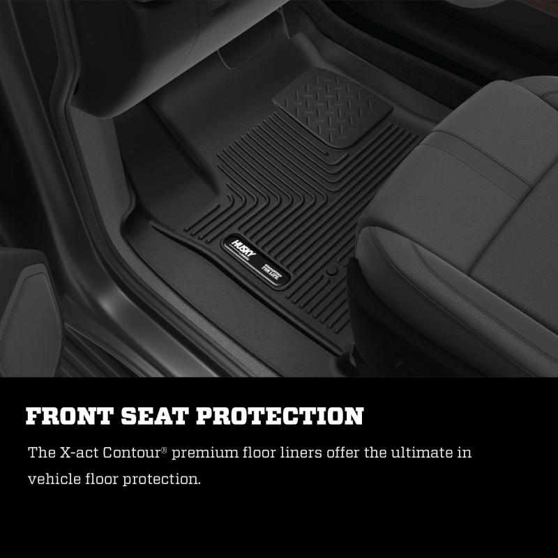 Husky Liners 15-19 Sonata/16-20 Kia Optima Exc. Hybrid Models X-act Contour Series Front Liners BLK-thumbmail-11