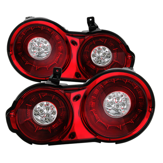 Spyder 09-15 Nissan GTR LED Tail Lights Red Clear ALT-YD-NGTR09-LED-RC
