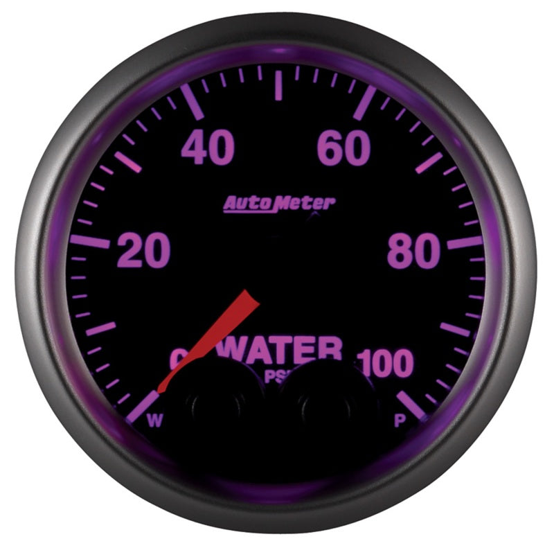 AutoMeter Gauge Water Press 2-1/16in. 100PSI Stepper Motor W/Peak & Warn Elite-thumbmail-3
