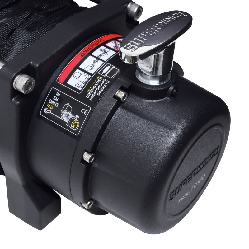 Superwinch 11500 LBS 12V DC 3/8in x 80ft Synthetic Rope Tiger Shark 11500 Winch-thumbmail-4