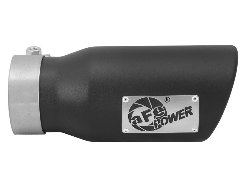 aFe MACHForce XP 3in Inlet x 4in Outlet x 9in Length Clamp-On Black Tip-thumbmail-2