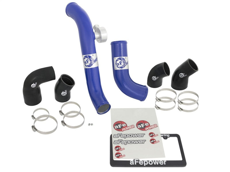 aFe Bladerunner Intercoolers Tube - Blue Hot/Cold Side 15-16 Ford Mustang EcoBoost L4-2.3L (t)-thumbmail-5