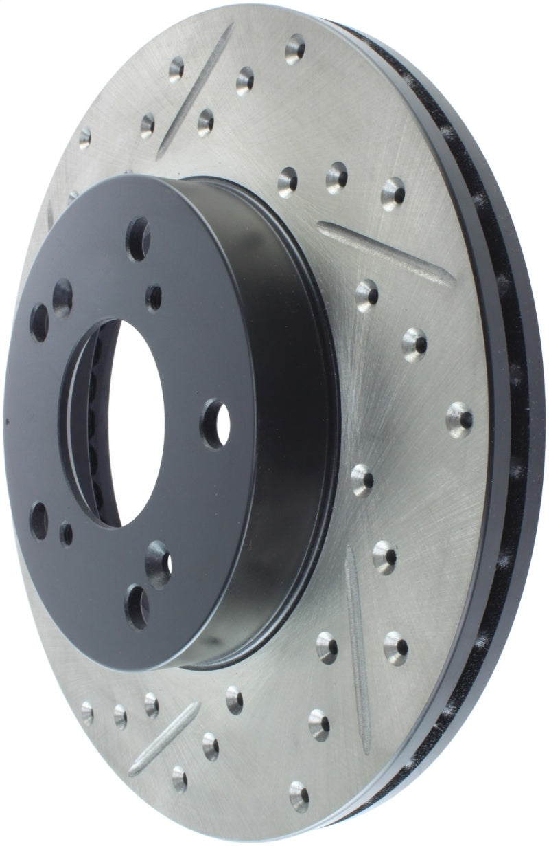 StopTech 02-06 Acura RSX Slotted & Drilled Right Front Rotor-thumbmail-3