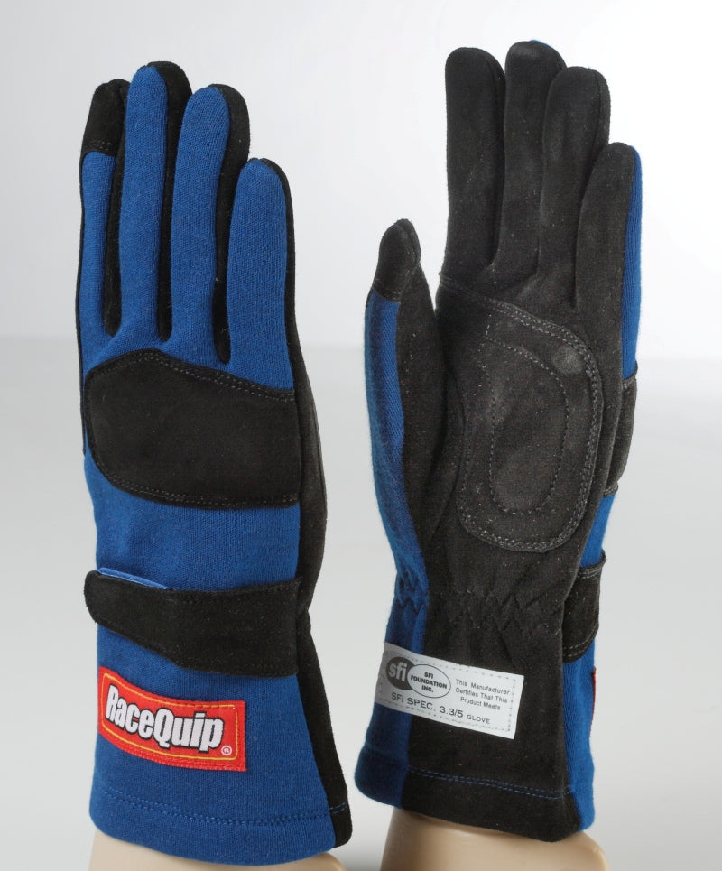 RaceQuip Blue 2-Layer SFI-5 Glove - Medium-thumbmail-1