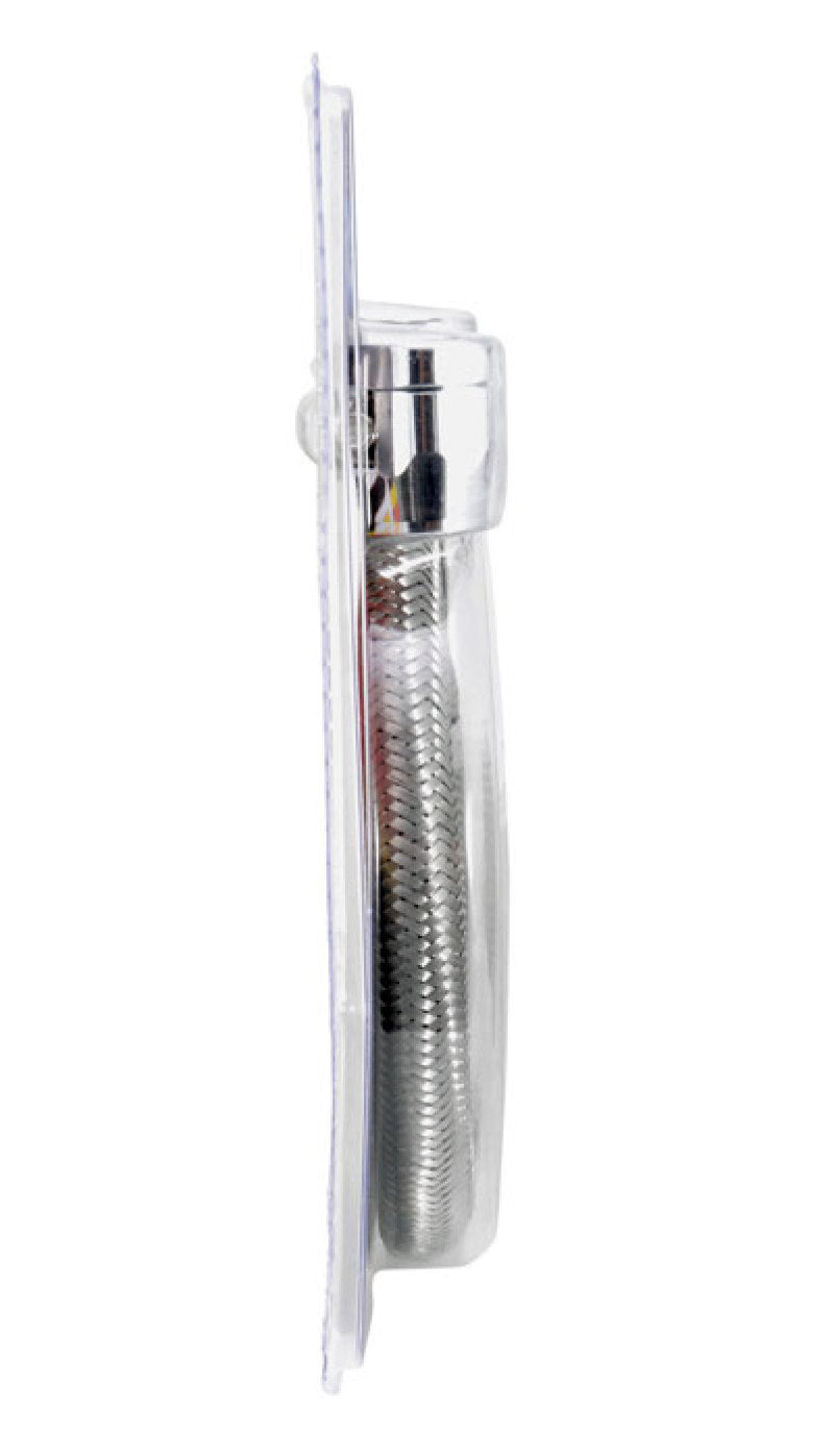 Spectre Stainless Steel Flex Fuel Line 3/8in. ID - 3ft. w/Chrome Clamps-thumbmail-6