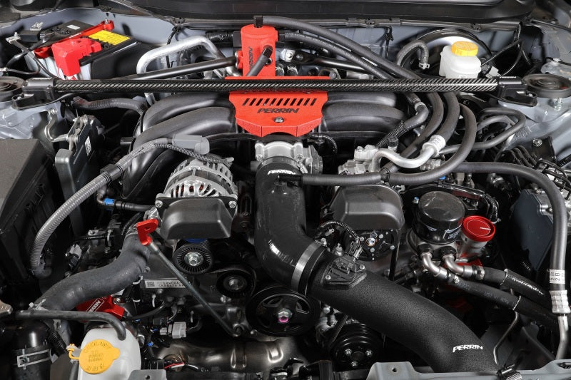 Perrin 22-23 Subaru BRZ/Toyota GR86 Silicone Inlet Hose (3in. ID / SS Wire) - Black-thumbmail-2