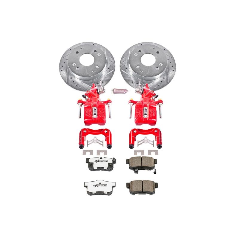 Power Stop 98-02 Honda Accord Rear Z26 Street Warrior Brake Kit w/Calipers-thumbmail-1