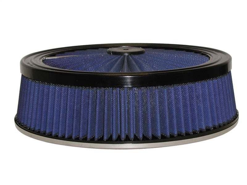 aFe MagnumFLOW Air Filters Round Racing P5R A/F TOP Racer 14D x 4H (Blk/Blue)-thumbmail-1