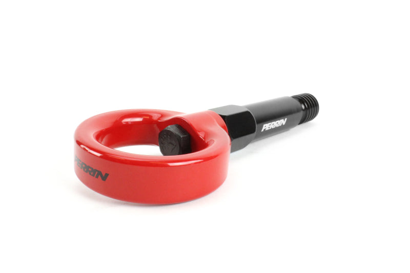 Perrin 2020 Toyota Supra Tow Hook Kit (Front) - Red-thumbmail-4