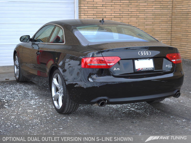 AWE Tuning Audi B8 A5 2.0T Touring Edition Exhaust - Dual Outlet Polished Silver Tips-thumbmail-5