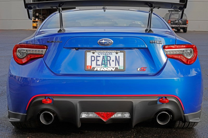 Perrin 13-20 & 2022 Subaru BRZ / 13-16 Scion FRS / 17-20 Toyota 86 Tow Hook Kit (Rear) - Red-thumbmail-6