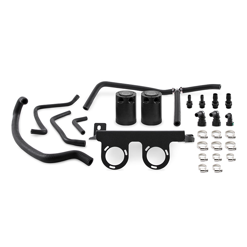 Mishimoto 2016+ Chevrolet Camaro 2.0T Baffled Oil Catch Can Kit - Black-thumbmail-1
