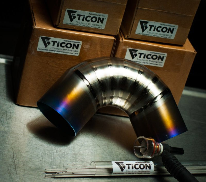 Ticon Industries 1.88in 7.5 Degree 1.5D/2.82in CLR Loose Radius 1mm Wall Titanium Pie Cuts - 6pk-thumbmail-1