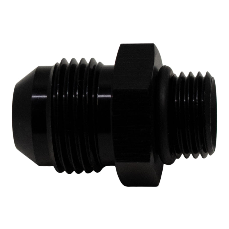 DeatschWerks 6AN ORB Male to 8AN Male Flare Adapter (Incl O-Ring) - Anodized Matte Black-thumbmail-2