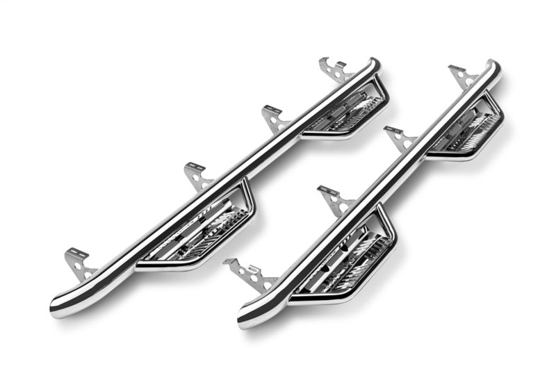 N-Fab Podium SS 15-18 GMC/Chevy Canyon/Colorado Crew Cab SRW - Polished Stainless - Cab Length - 3in-thumbmail-12