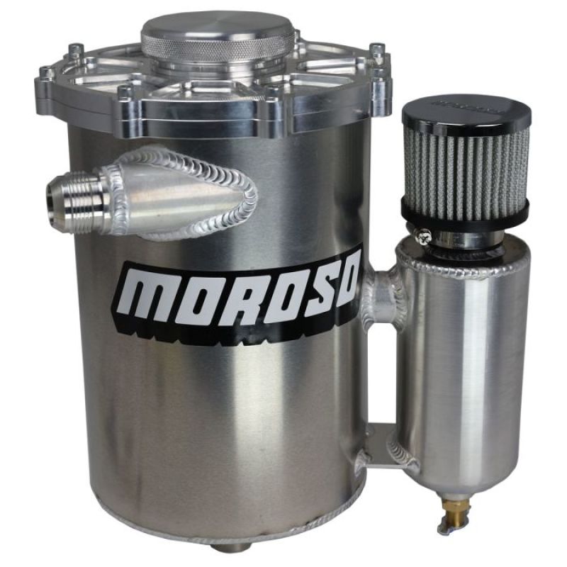 Moroso 13in Tall 7in Dia 5qt Dry Sump Tank w/Breather Tank-thumbmail-1