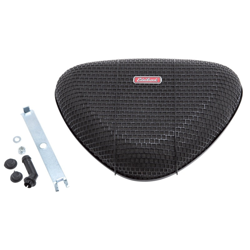 Edelbrock Air Cleaner Pro-Flo 1000 Series Triangular Steel Top 11 375In X 8 375In X 3In Black-thumbmail-1