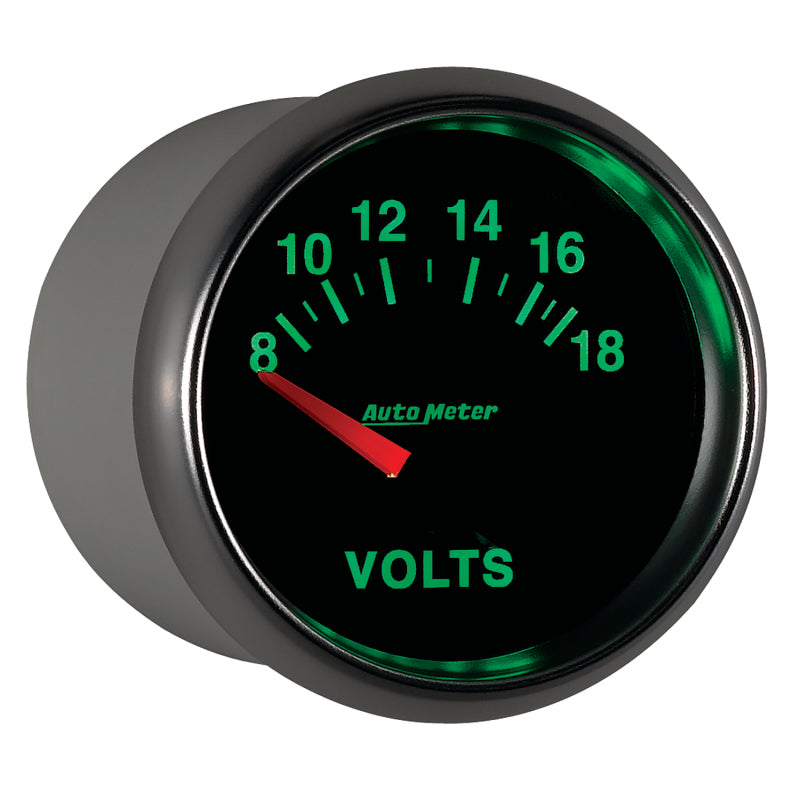 Autometer GS 52mm 8-18 Volts Short Sweep Electronic Voltmeter Gauge-thumbmail-5