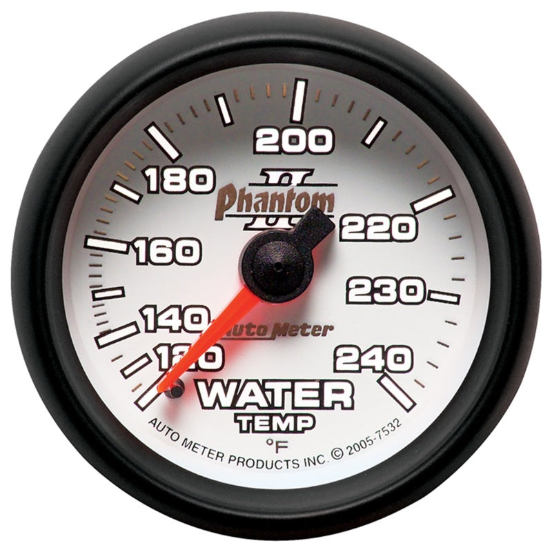 Autometer Phantom II 2-1/16in 120-240 Degree F Mechanical Water Temp Gauge-thumbmail-2