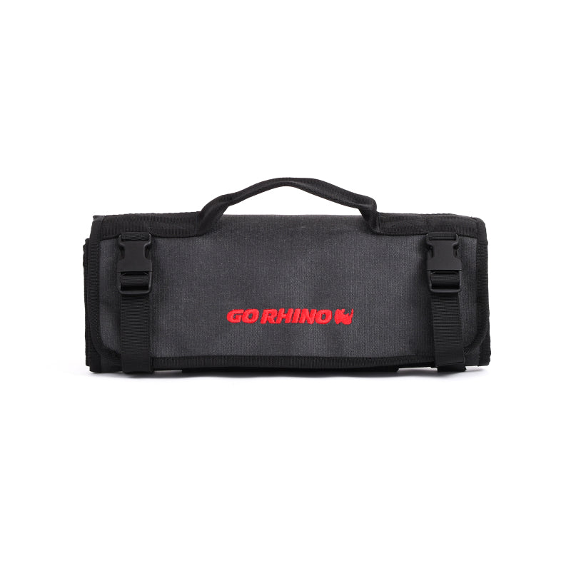 Go Rhino XVenture Gear First Aid Roll - Large (5x5in. Closed) 12oz Waxed Canvas - Black-thumbmail-9