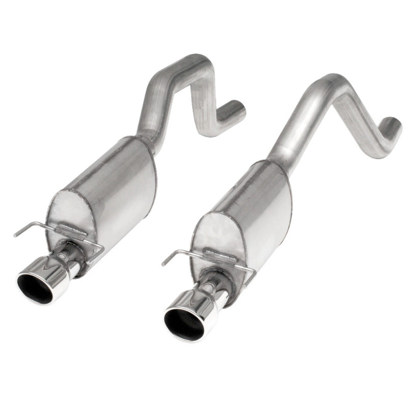 Stainless Works 2006-13 Corvette C6ZO6/ZR1 3in Axleback S-Tube Mufflers Dual 4in Rolled Edge Tips-thumbmail-1