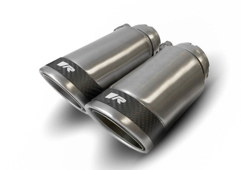 Remus Stainless Steel 84mm Angled w/Carbon Ring Tail Pipe Set (Pair)-thumbmail-1