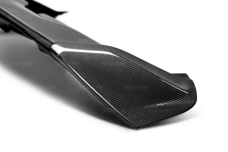 Seibon 2015-2017 Ford Focus ST/RS Hatchback Carbon Fiber Rear Spoiler (3rd Brake Light Not Included)-thumbmail-2