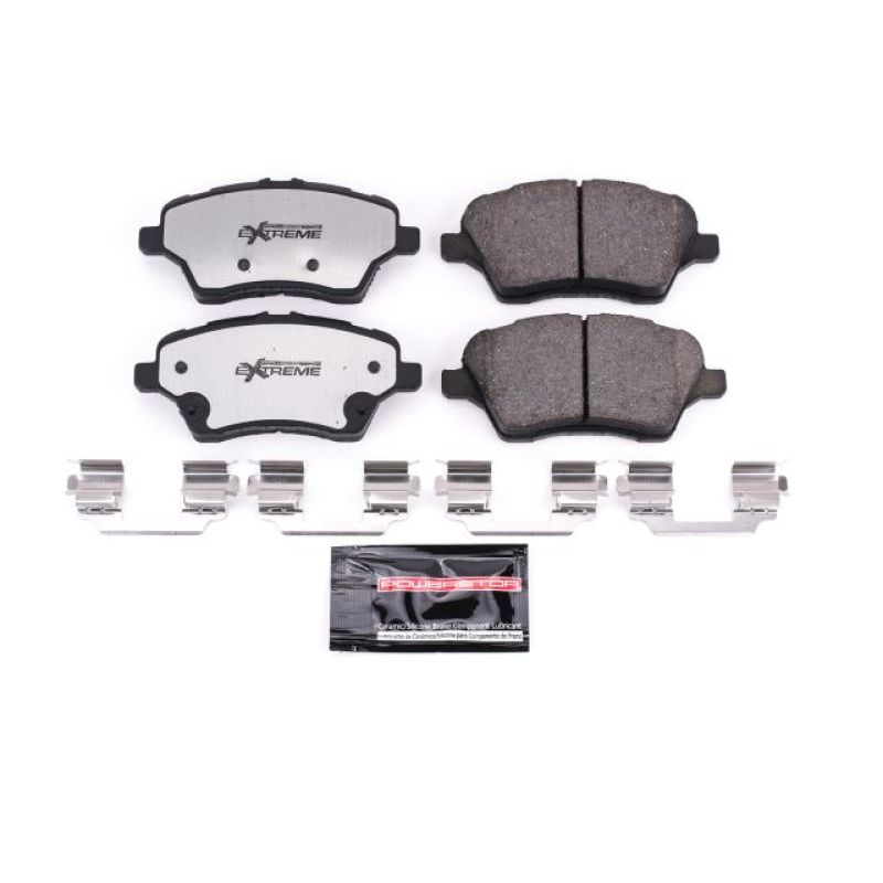 Power Stop 14-19 Ford Fiesta Front Z26 Extreme Street Brake Pads w/Hardware-thumbmail-1