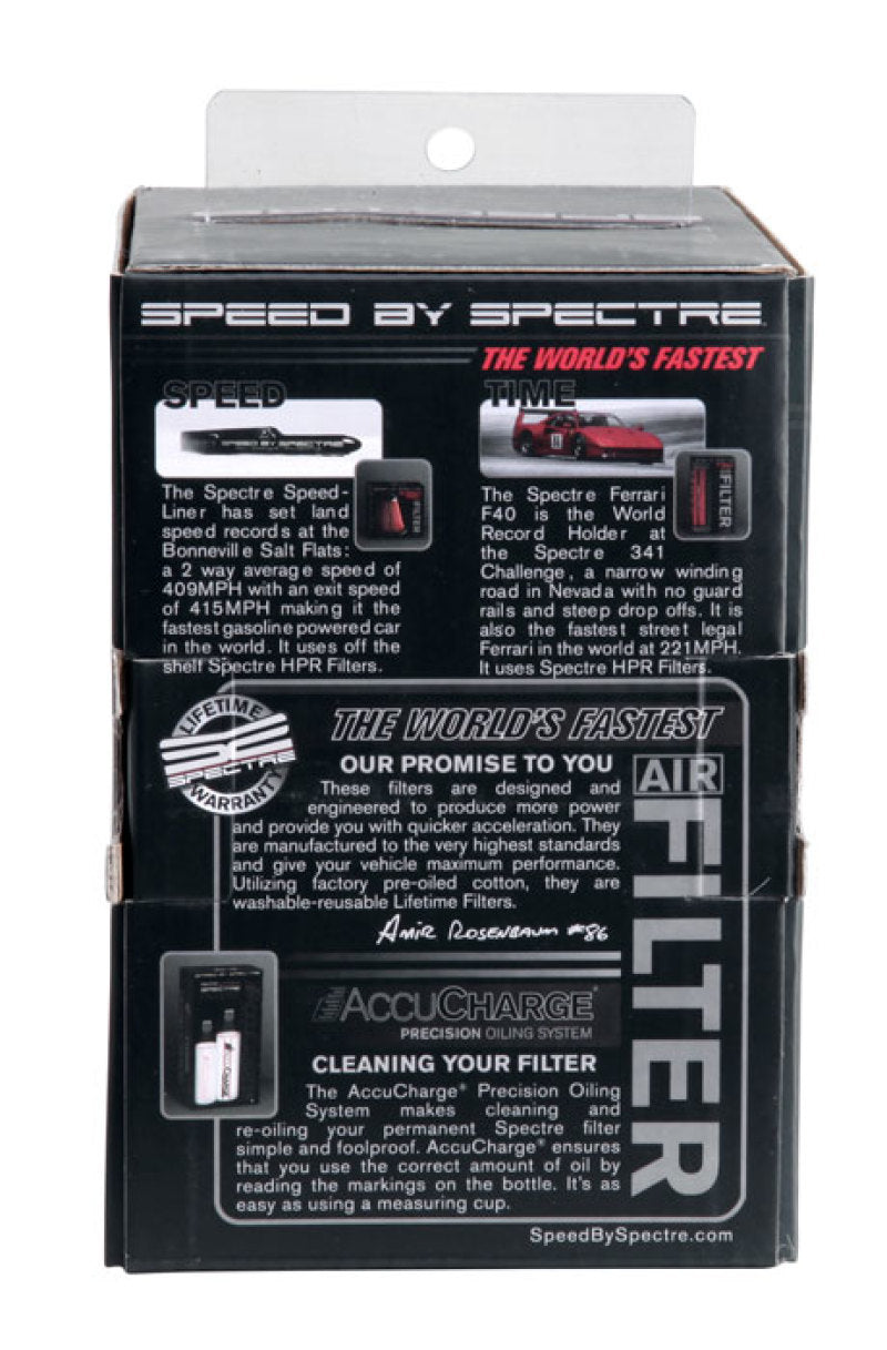 Spectre Adjustable Conical Air Filter 2-1/2in. Tall (Fits 3in. / 3-1/2in. / 4in. Tubes) - Red-thumbmail-7