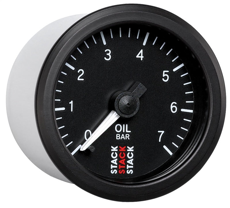 Autometer Stack 52mm 0-7 Bar M10 Male Pro Stepper Motor Oil Pressure Gauge - Black-thumbmail-2