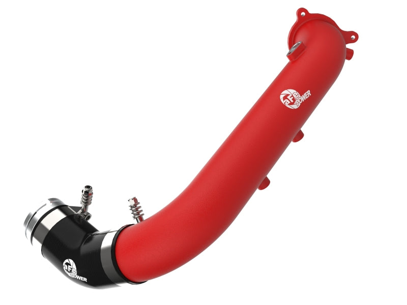 aFe BladeRunner Red 2-3/4in Aluminum Charge Pipe 2021 Toyota Supra GR (A90) I4-2.0L (t) B48-thumbmail-1