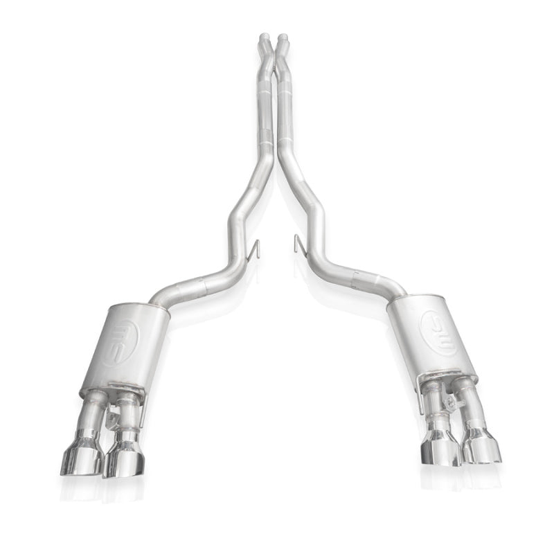 Stainless Works 2020 Ford GT500 Legend Catback X-Pipe Exhaust Factory Connect - Polished Tips-thumbmail-2