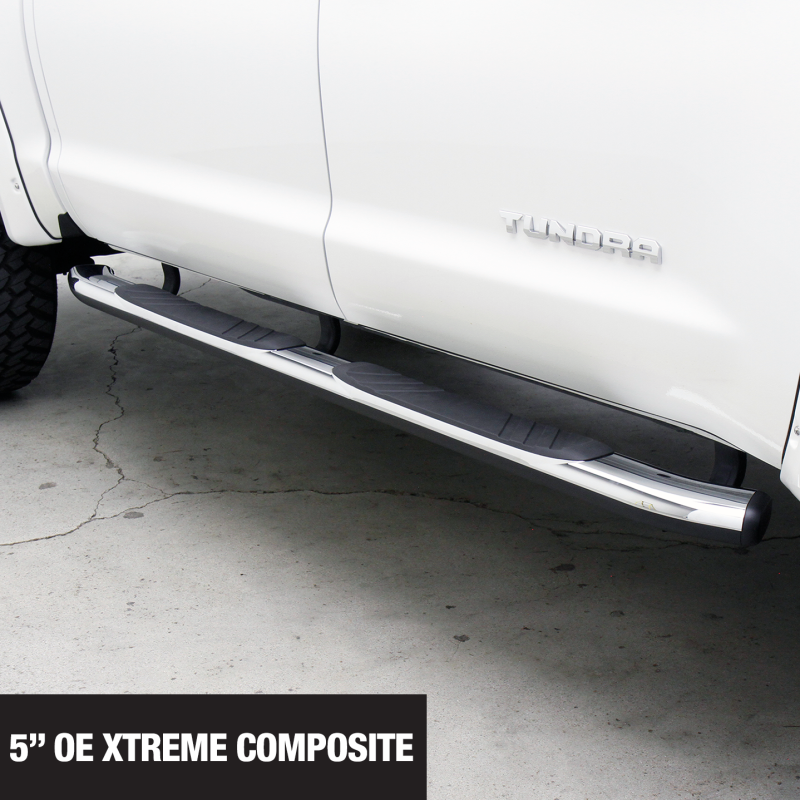 Go Rhino 5in OE Xtreme Composite SideSteps - Chrome - 80in-thumbmail-2