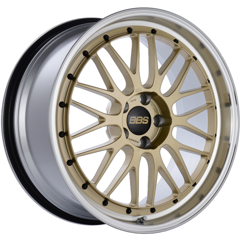 BBS LM 20x9.5 5x114.3 ET40 CB66 Gold Center Diamond Cut Lip Wheel-thumbmail-1