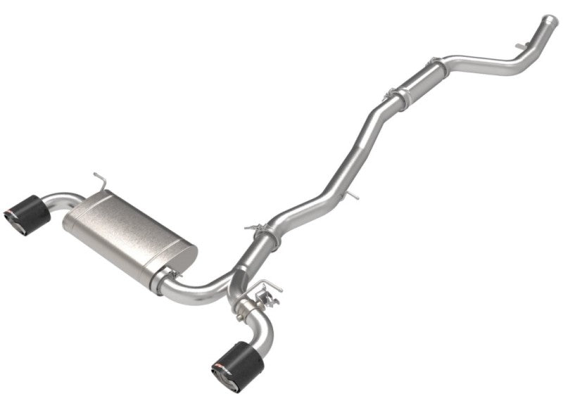 aFe POWER Takeda 2021 Toyota Supra 2.0L (t) 2.5in-3in 304 SS CB Exhaust w/ Carbon Tips-thumbmail-6