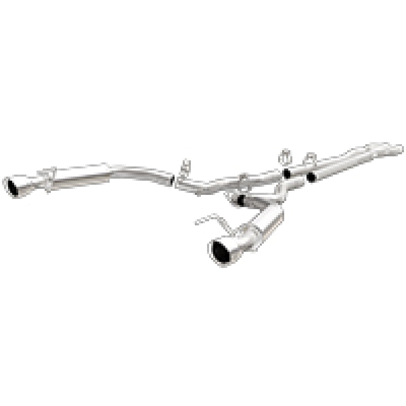 MagnaFlow Cat Back, SS, 2.5in, Competition, Dual Split Polished 4.5in Tips 2015 Ford Mustang V6 3.7L-thumbmail-2