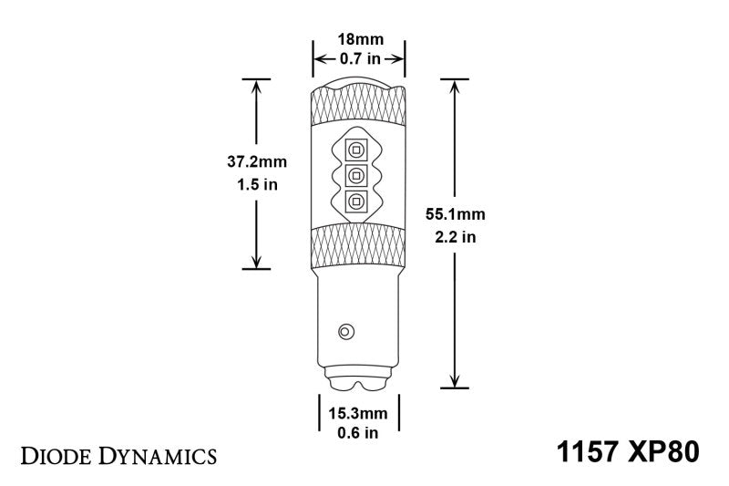 Diode Dynamics 1157 LED Bulb XP80 LED - Amber Four-thumbmail-2